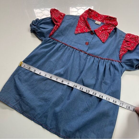 Vintage 1960s 1970s ILGWU Western Paisley Bandana Trim Shirt - Picture 7 of 8